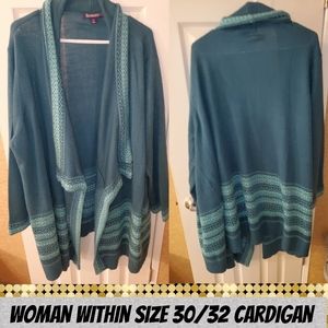 Woman Within size 30/32 Cardigan